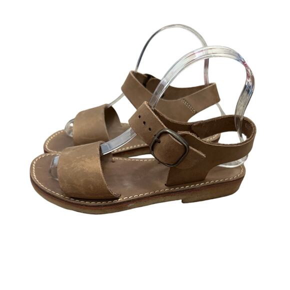 Duckfeet Løkken Sandal Brown Leather Open Toe Buckle Size 36 US 6 - Picture 4 of 7